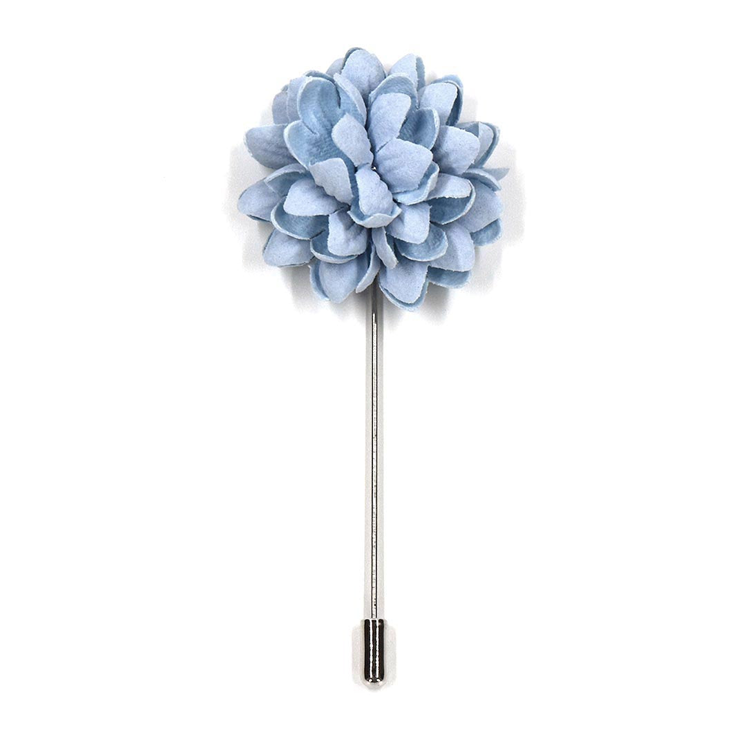 Mist Blue Hyacinth Buds Lapel Pin
