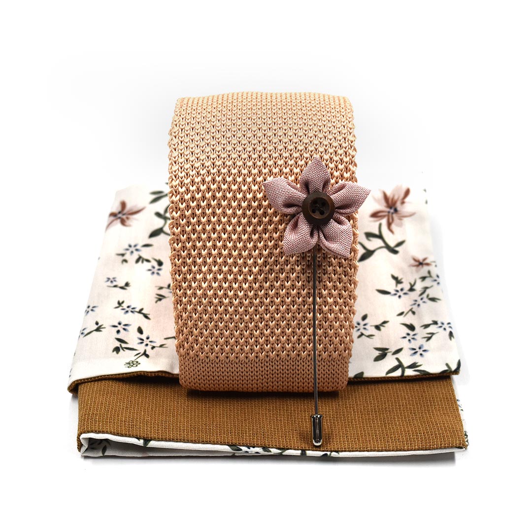 Knitted Sand Tie Set