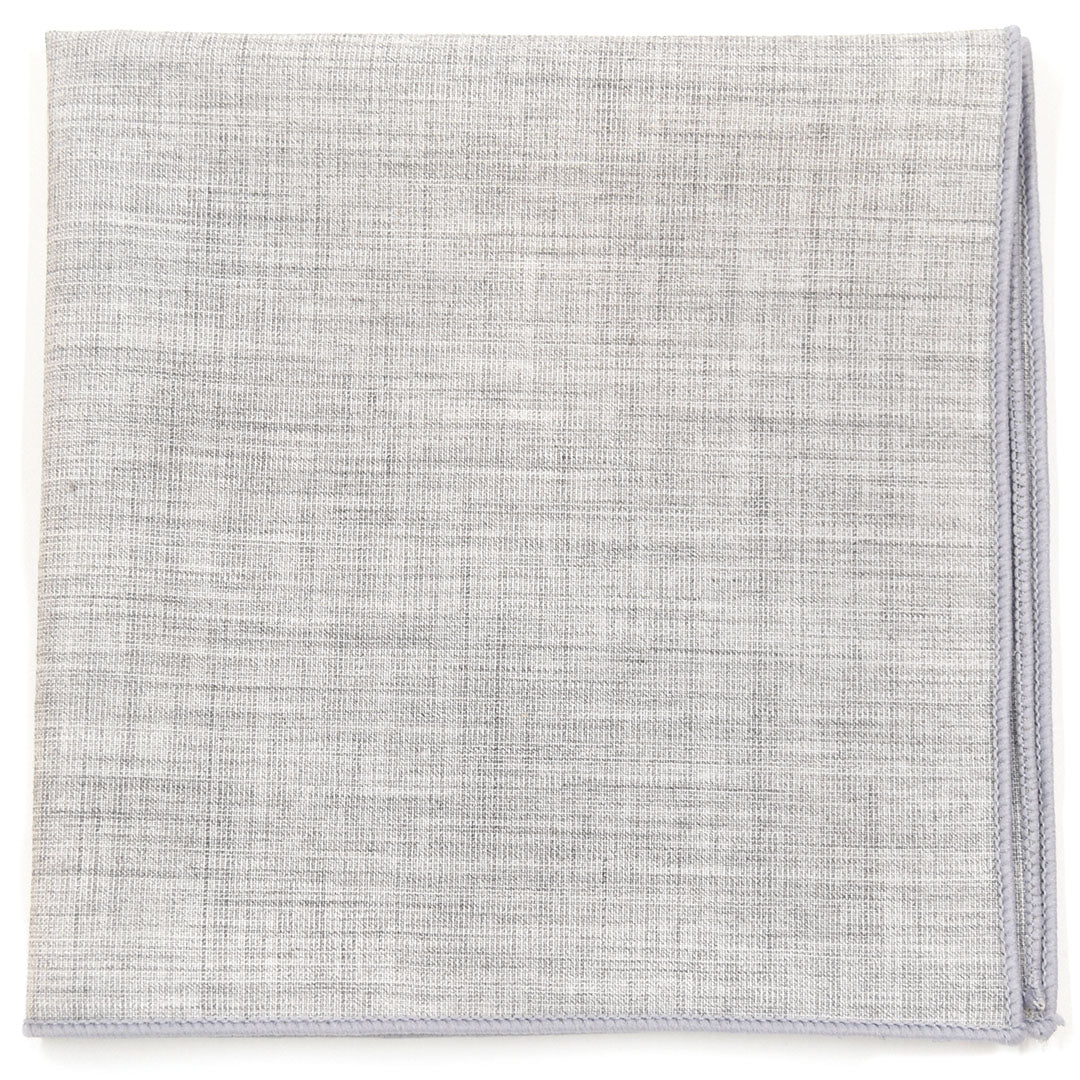 Linen Grey Pocket Square