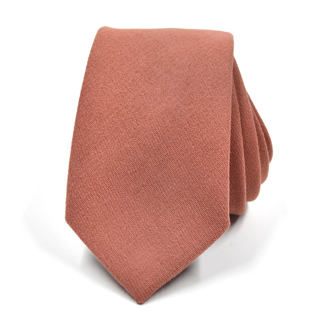 Microsuede Rust Tie