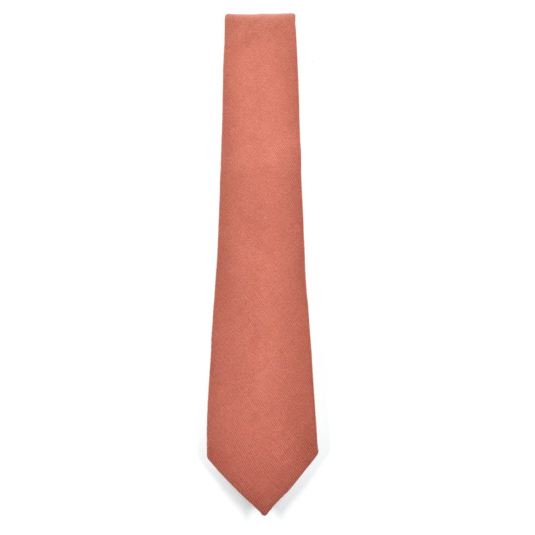 Microsuede Rust Tie