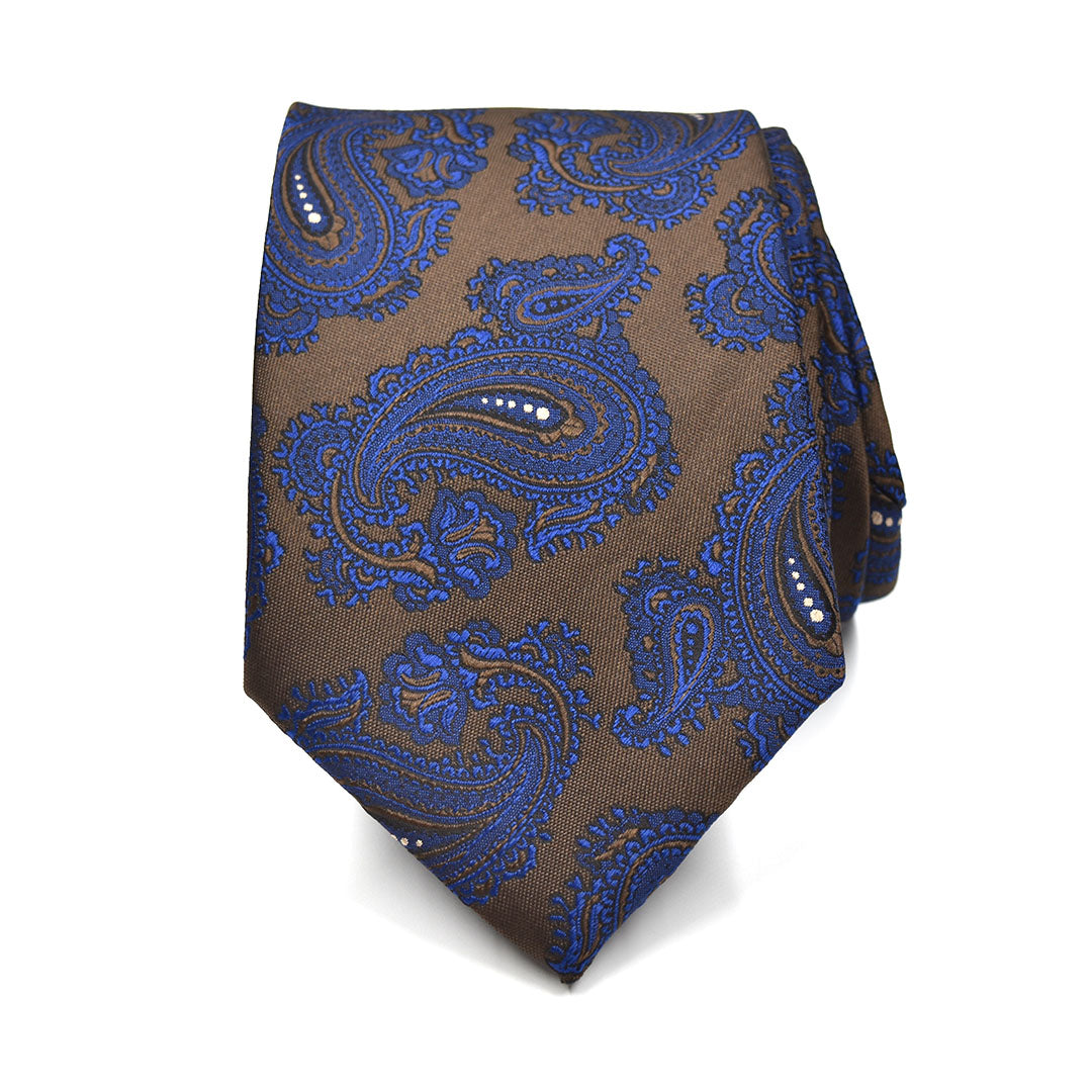 Regal Brown Paisley Tie