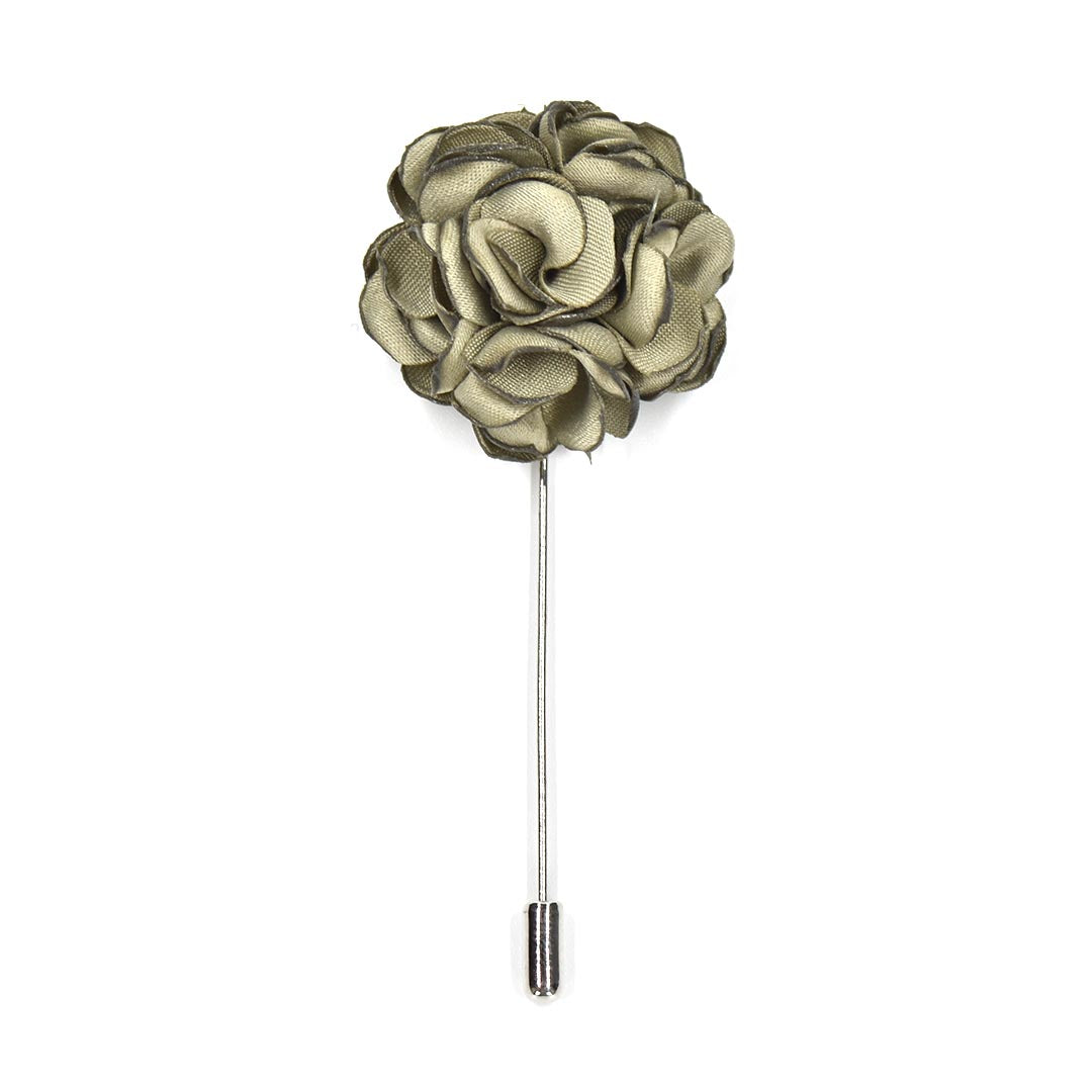 rose sage green lapel pin