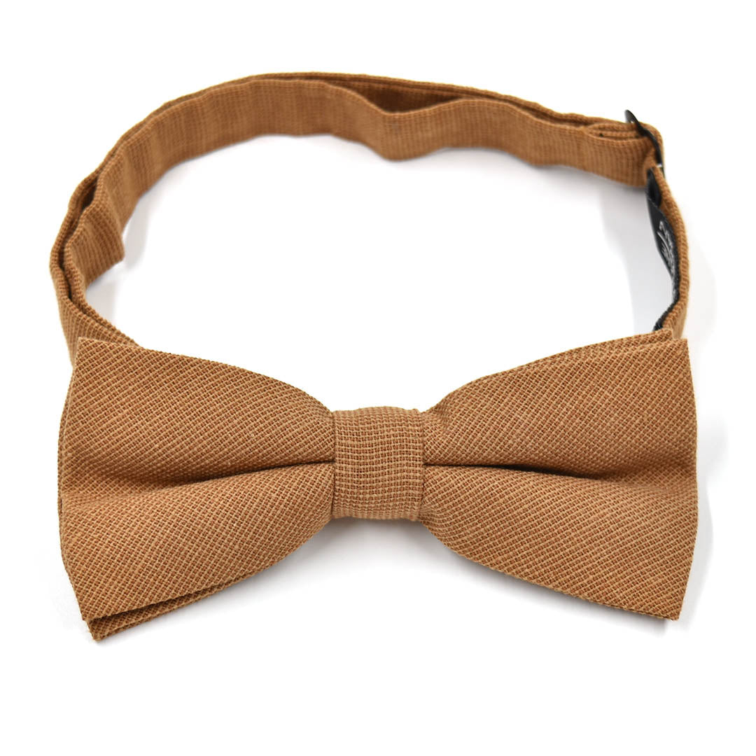 Solid Brown Pre Tied Bow Tie