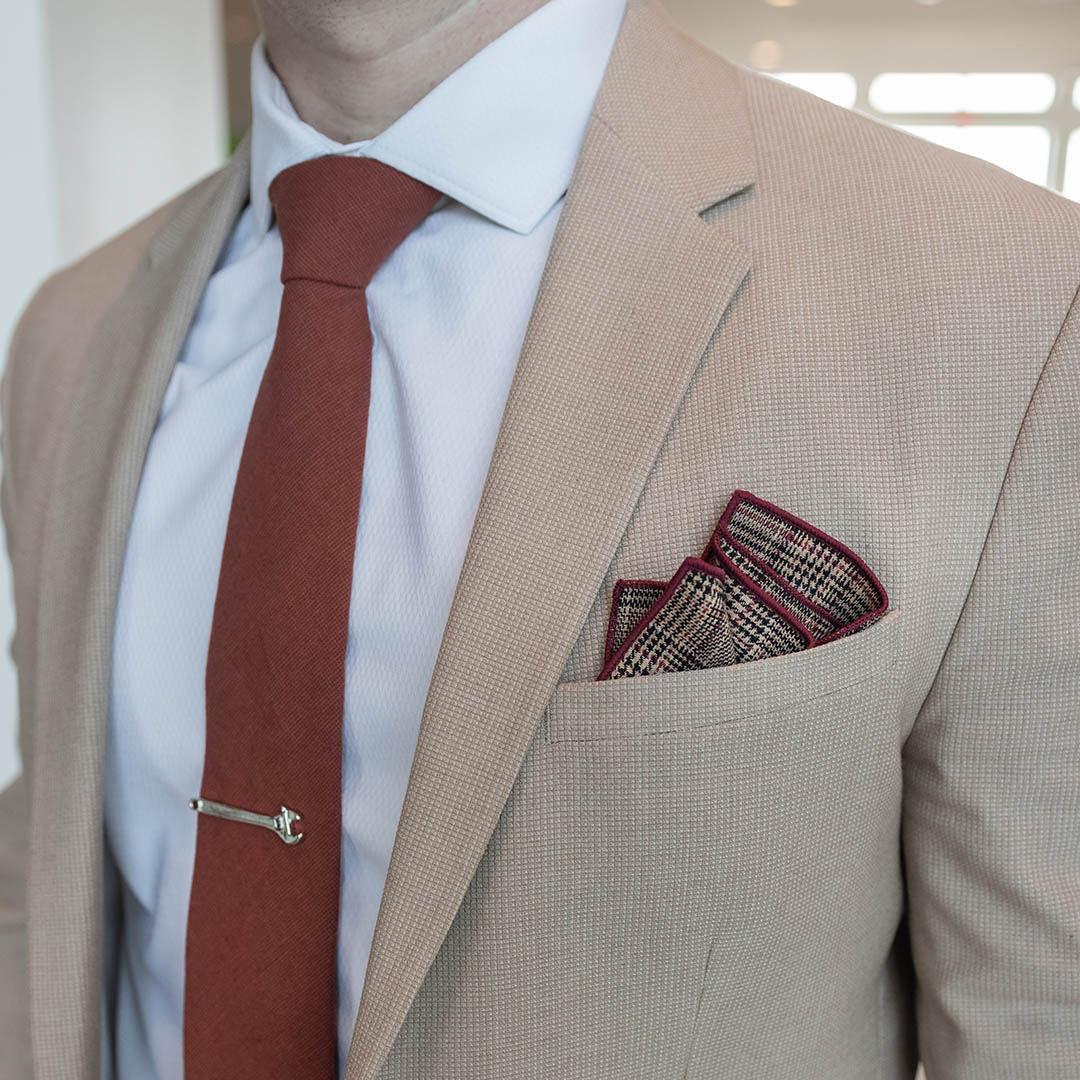 Solid Cinnamon Tie