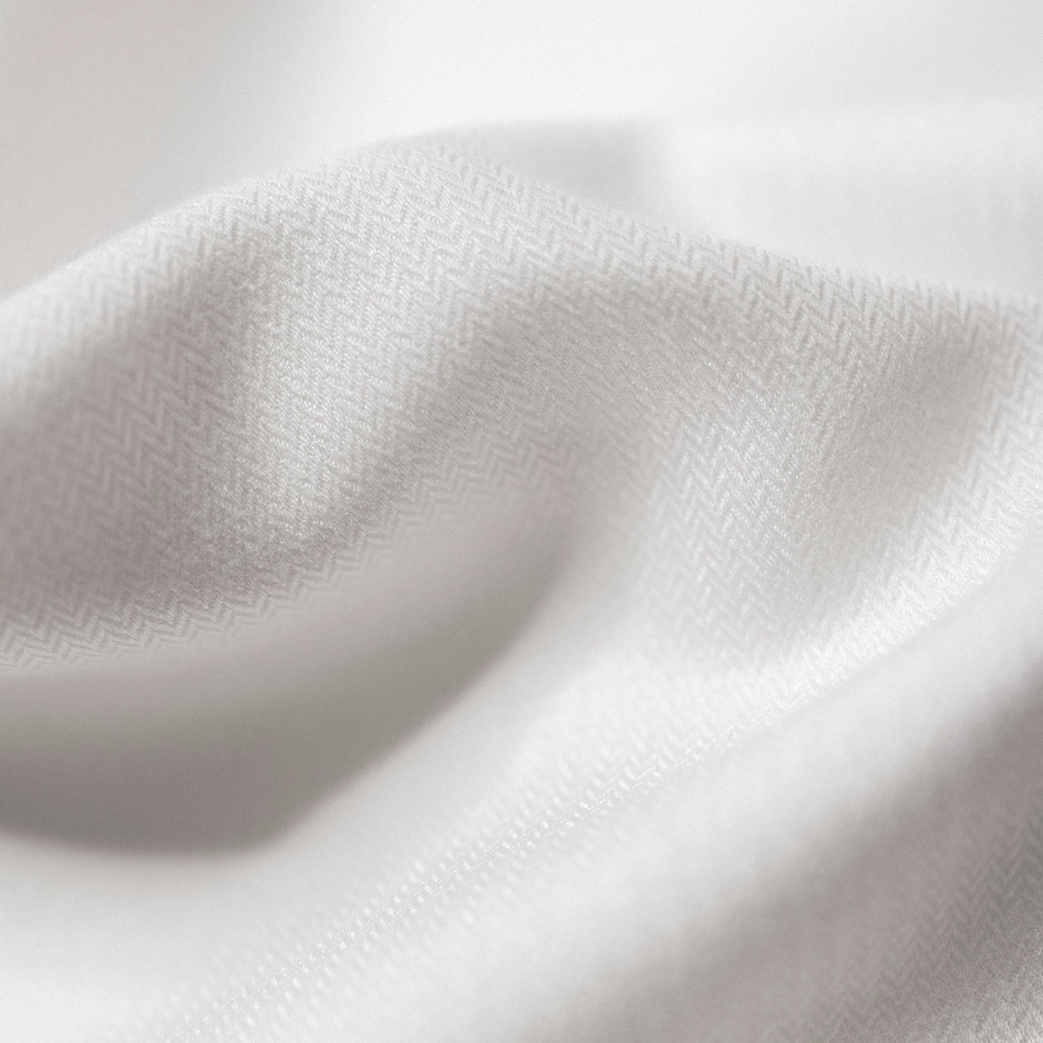 Herringbone White Non-Iron Dress Shirt texture