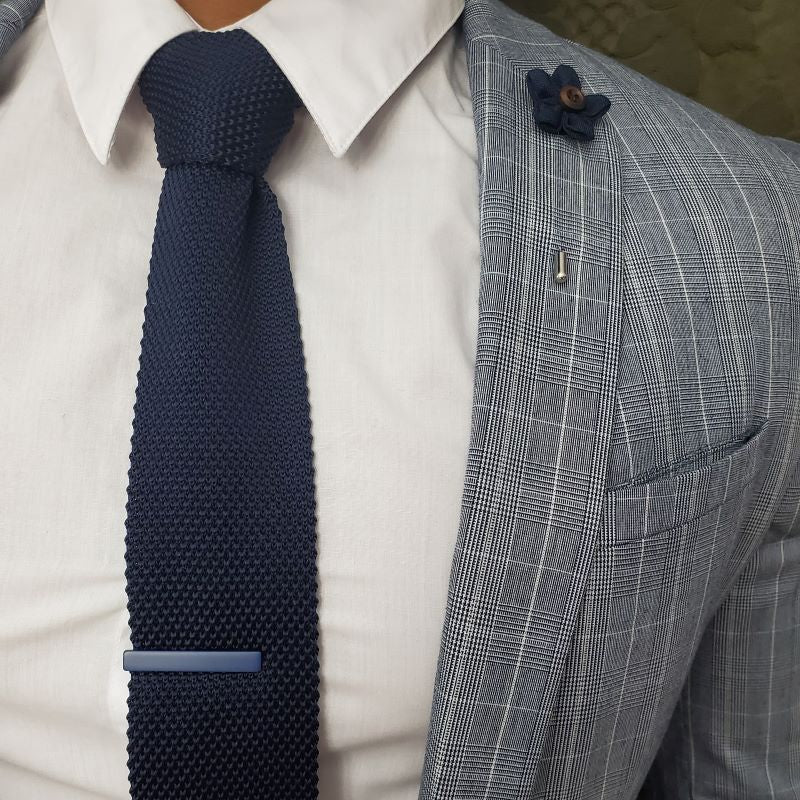 Navy Tie Bar