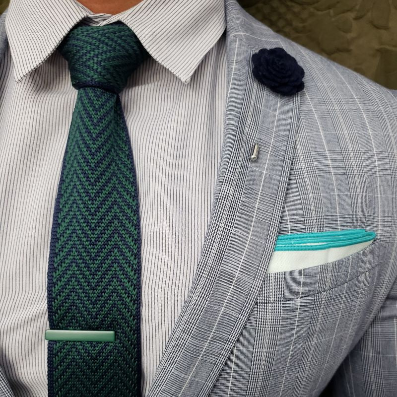 Knitted Caribbean Chevron Tie