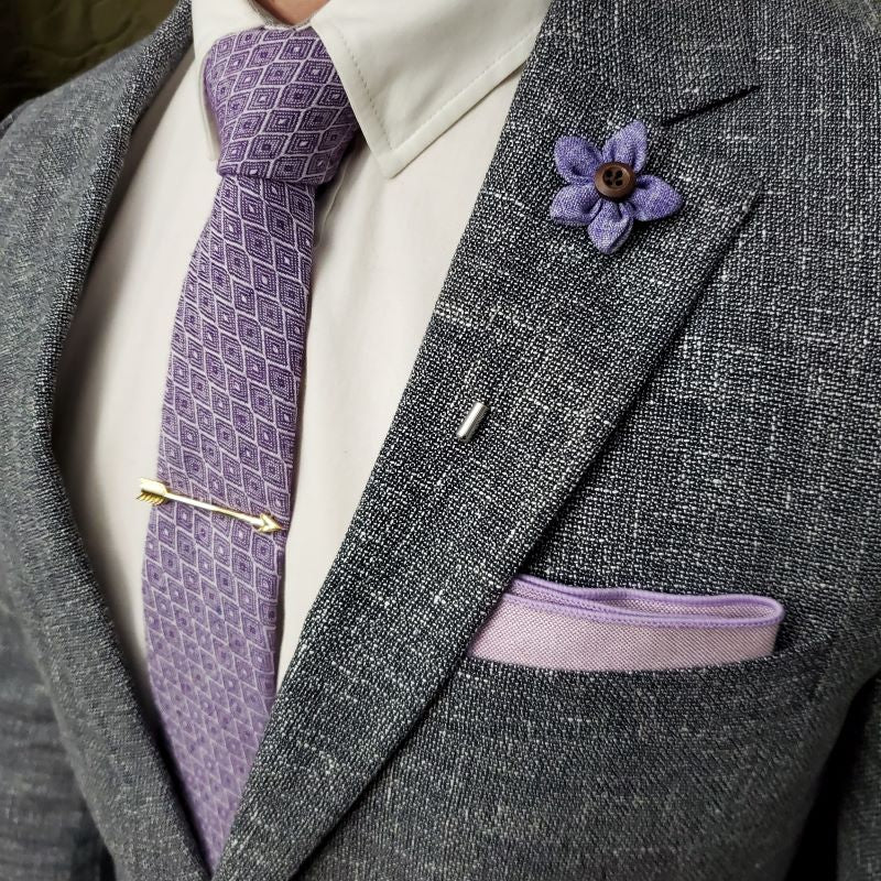 Lapel Pin - Wildflower Lilac