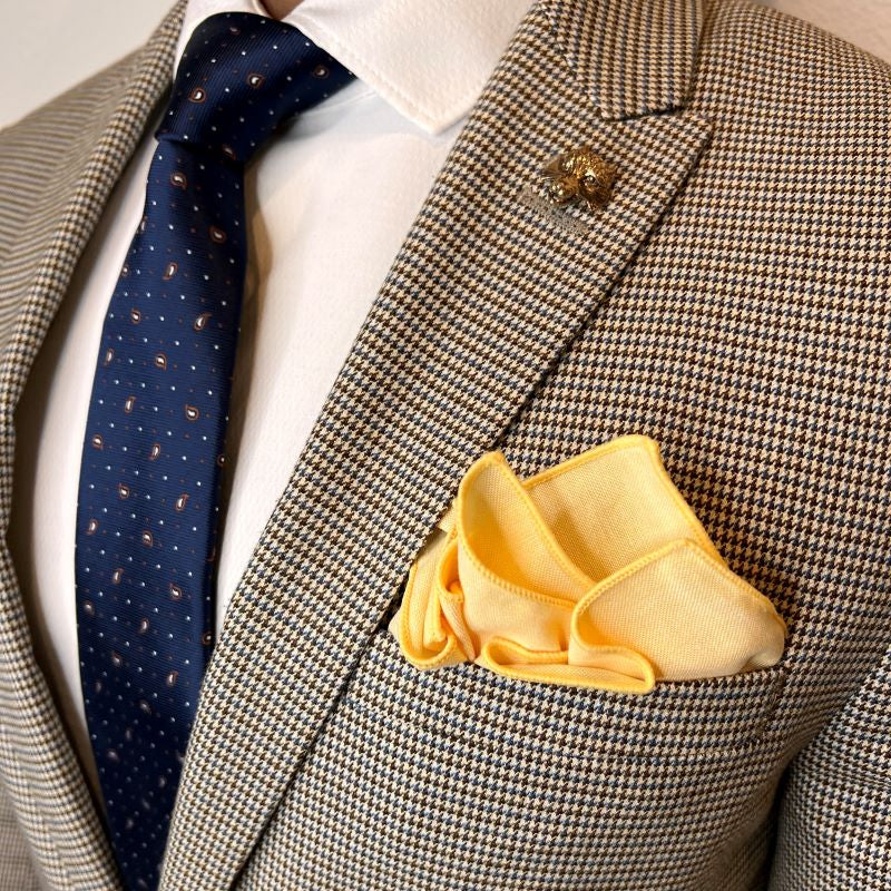 Polka Dot Paisley Navy Tie