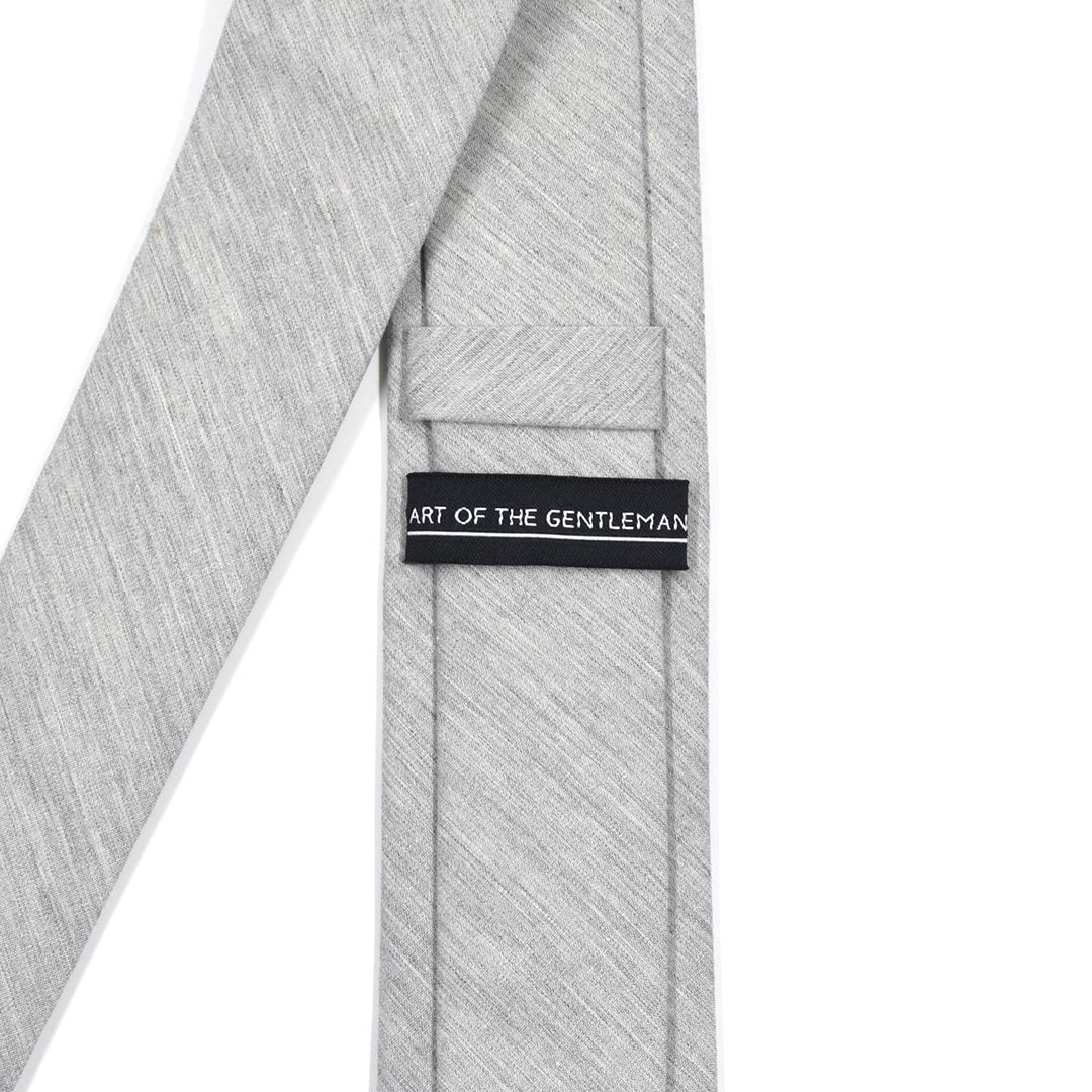 Linen Grey Tie