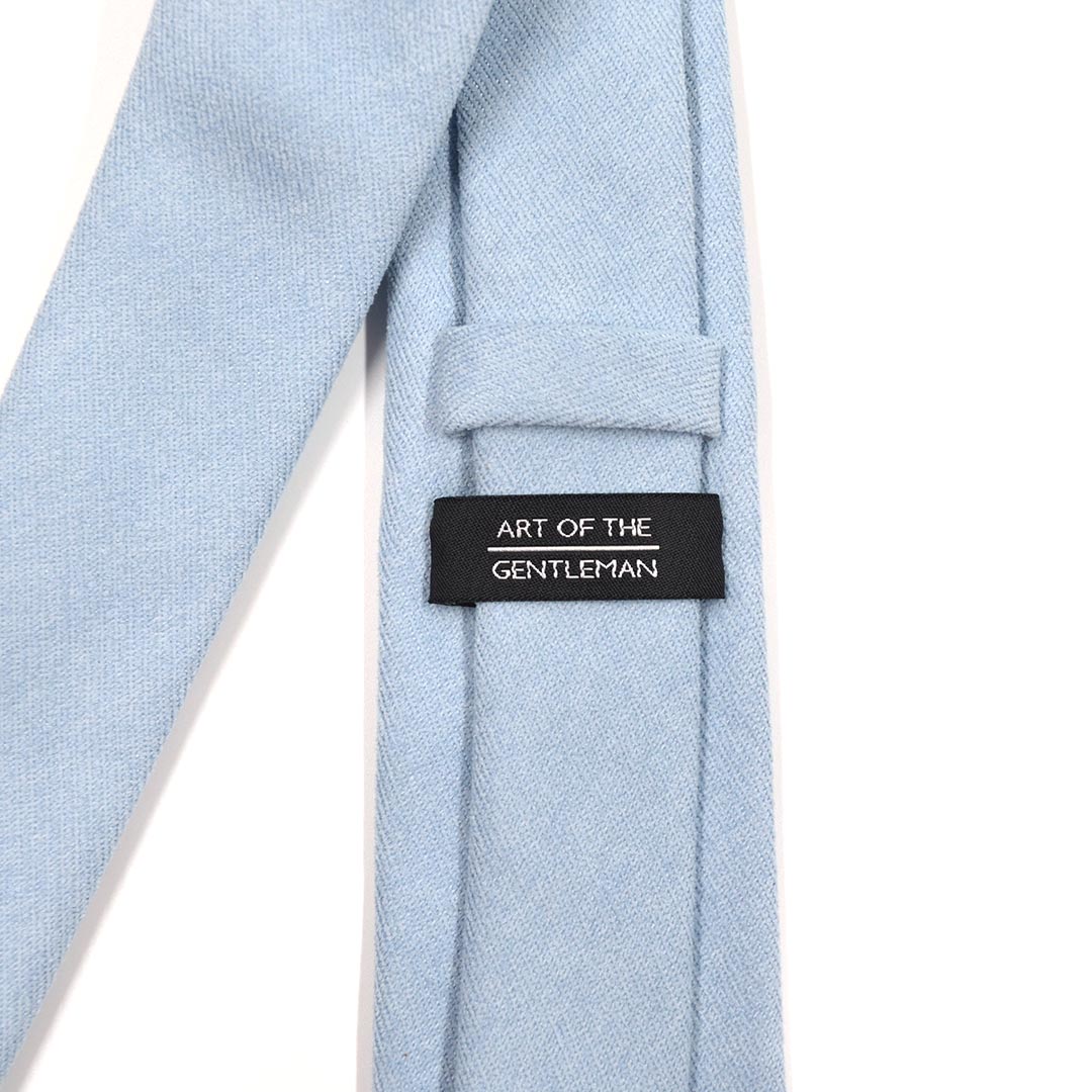 light blue tie