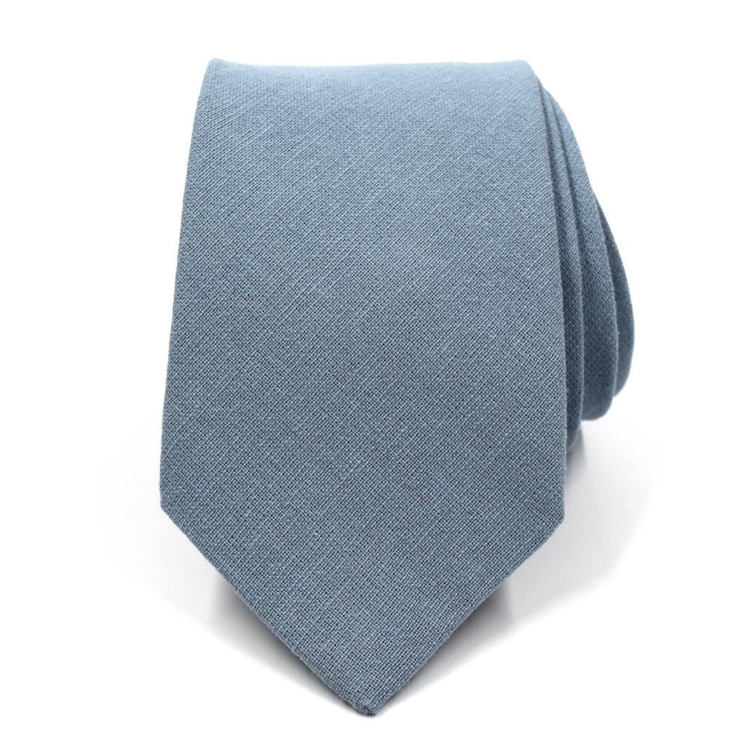 Solid Dusty Blue Tie
