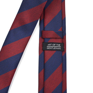 Striped Birdseye Navy Tie
