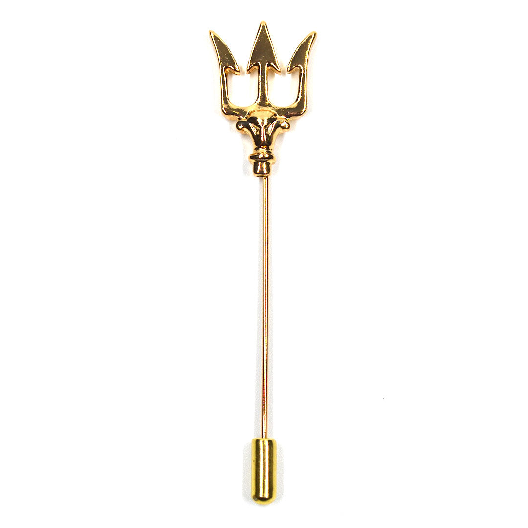 Lapel Pin - Trident Gold