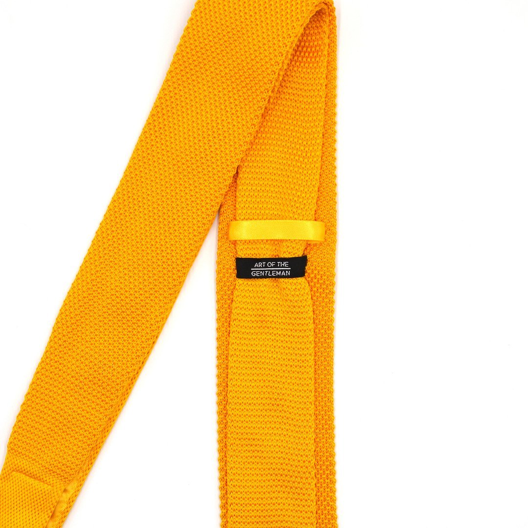 Knitted Dijon Tie