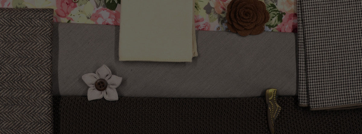 bronze wedding ties & accessories collection