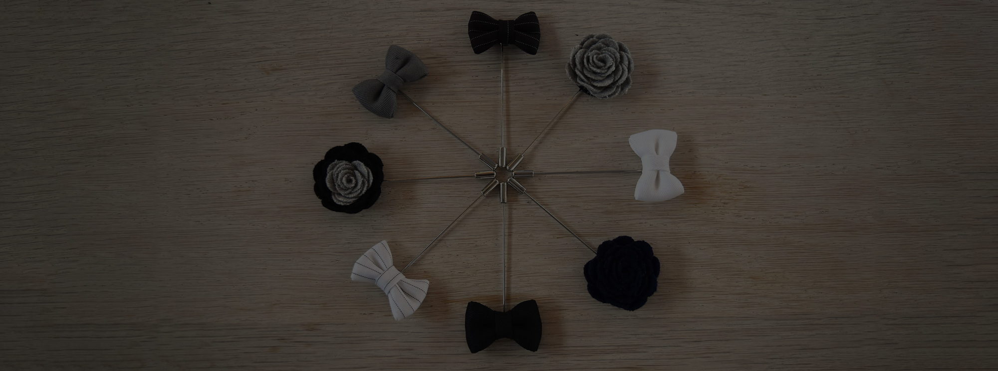 Floral Two Tone Lapel Pins Collection