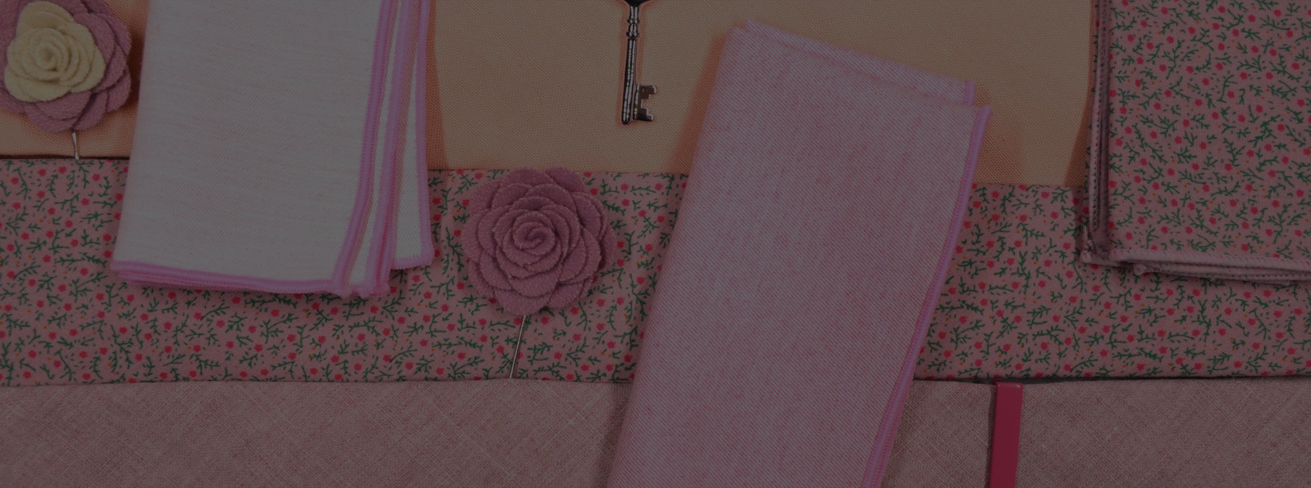 All Pink Wedding Ties & Accessories Collection