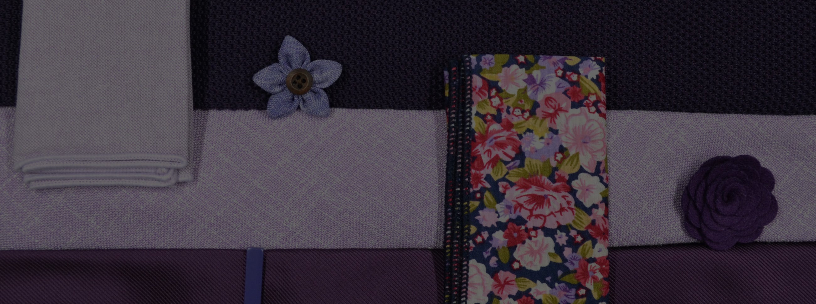 eggplant purple wedding ties & accessories collection