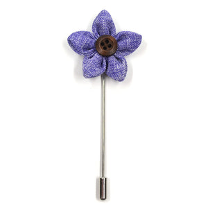 Lilac Wildflower Lapel Pin