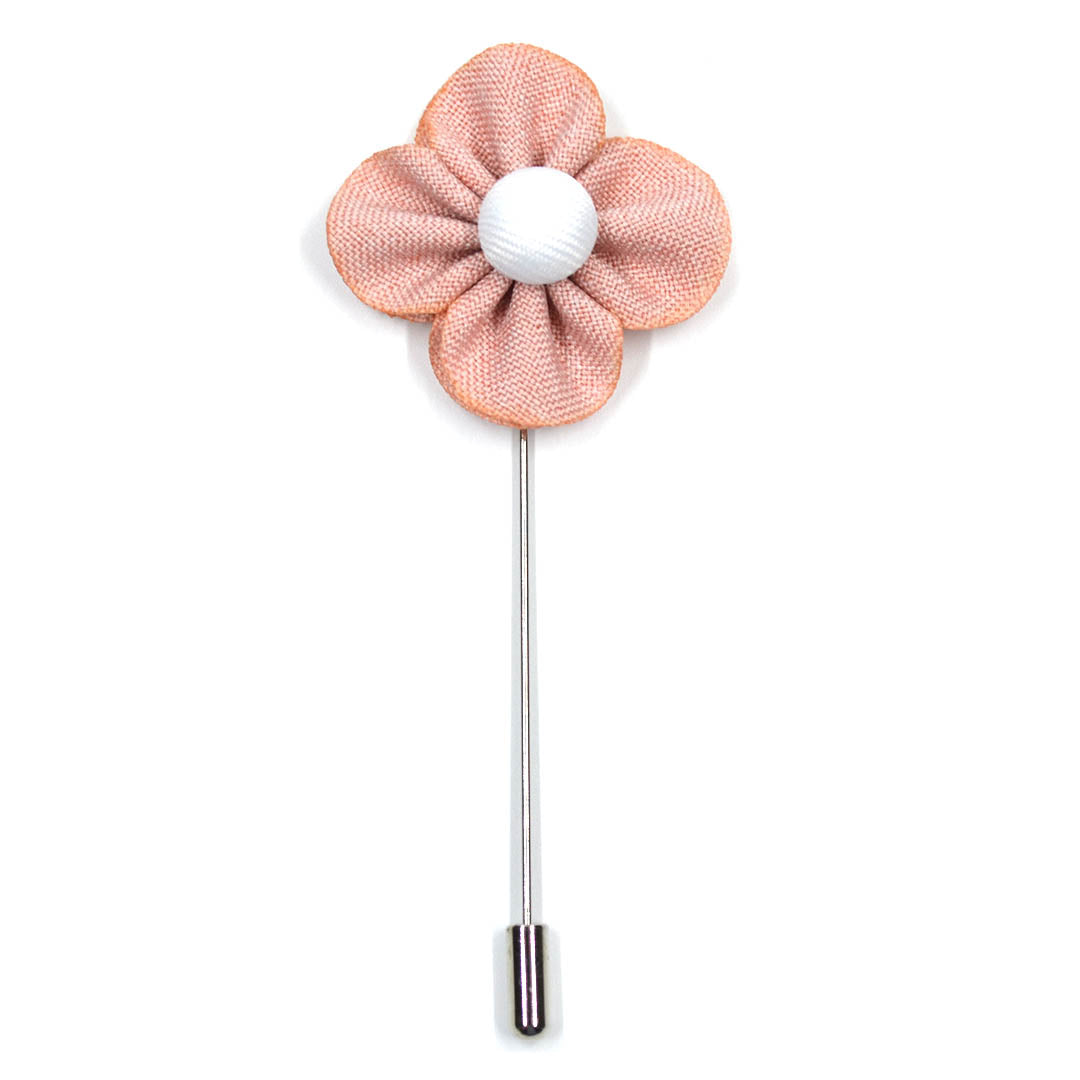 Lapel Pin - Pearl Floral Blush front