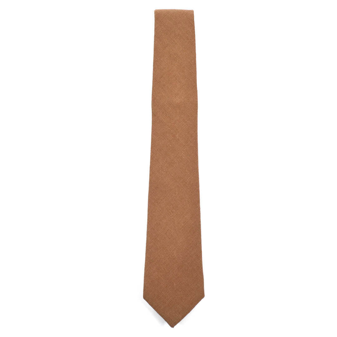 solid brown tie