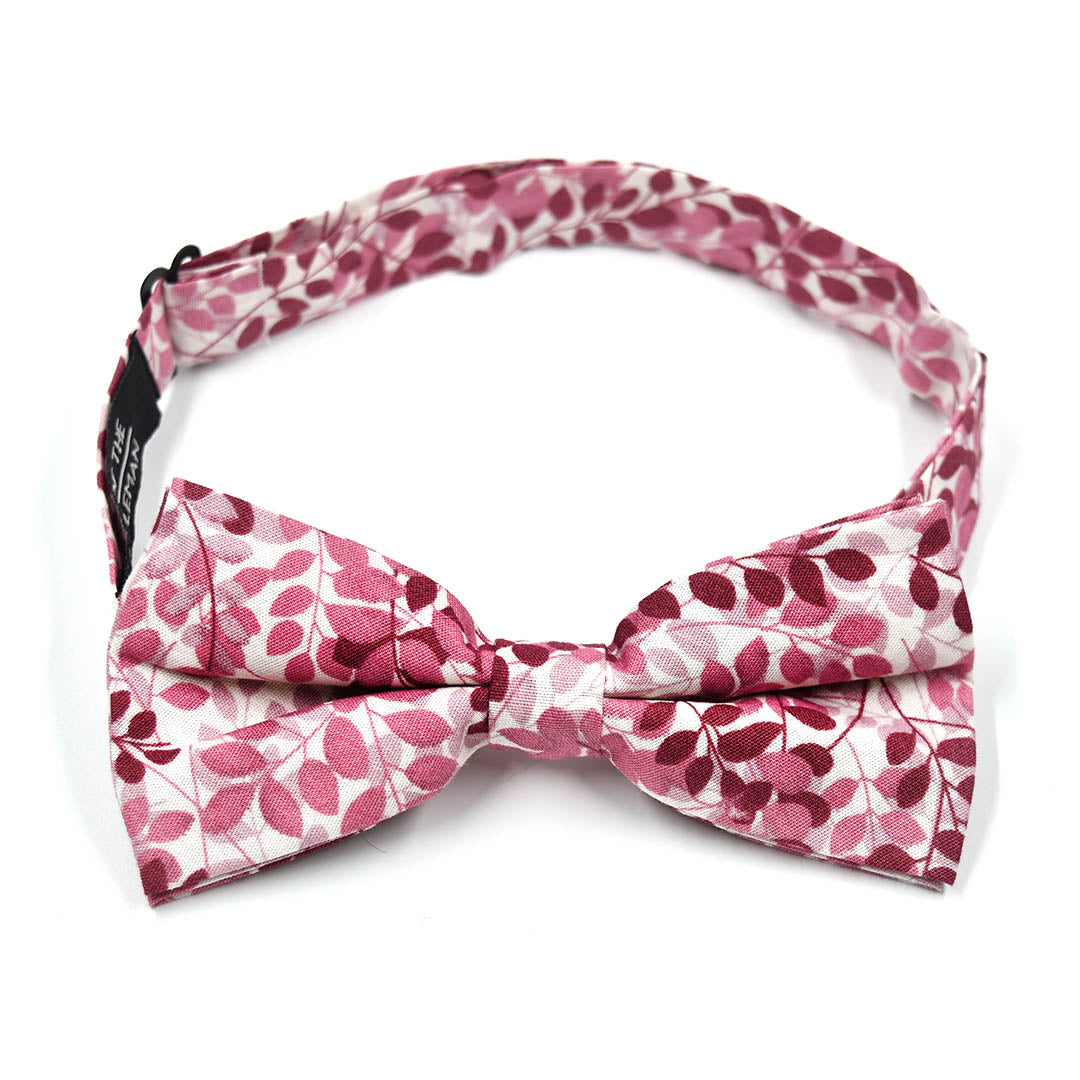 Kids Floral Mauve Chianti Pre Tied Bow Tie