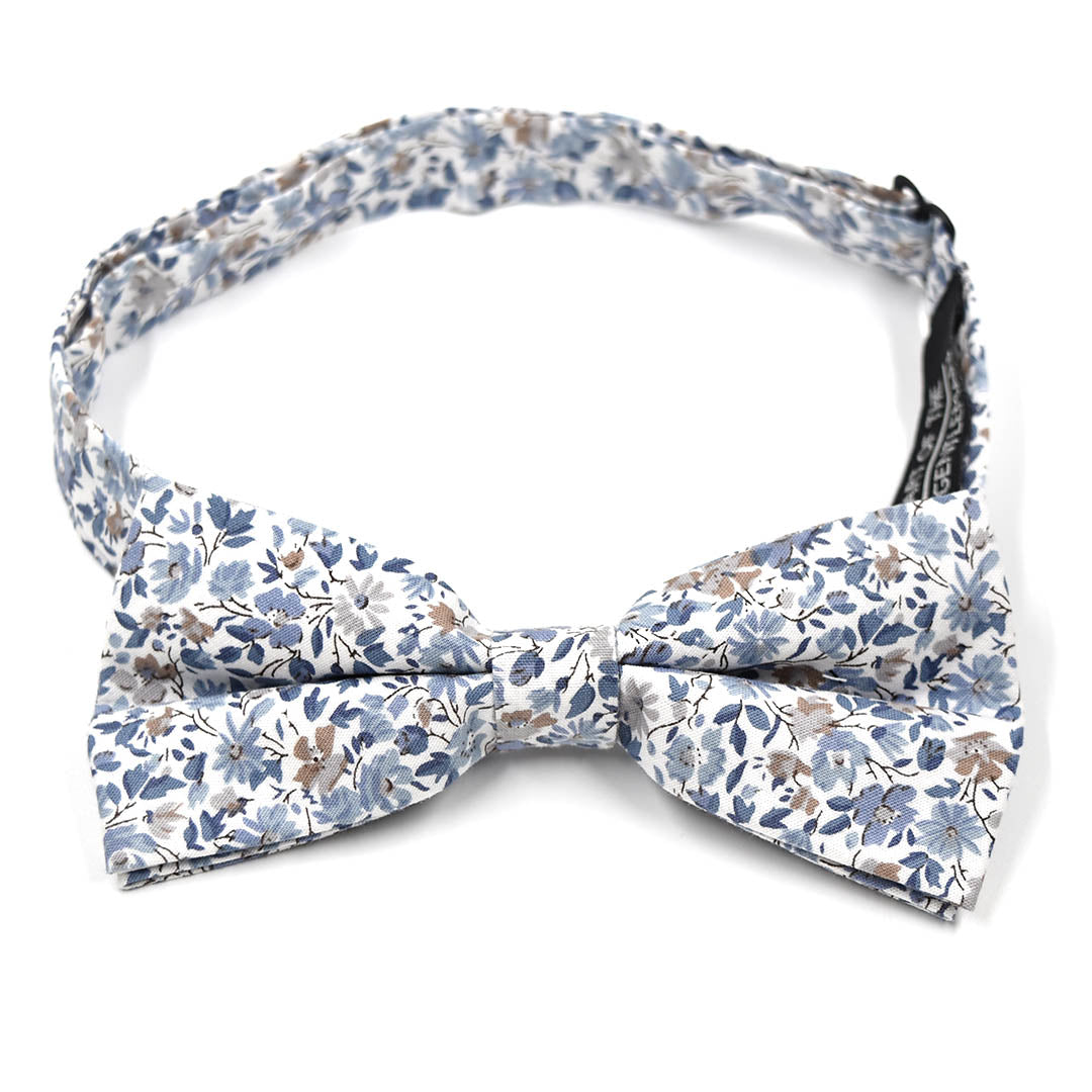Floral Blue Mist Pre Tied Bow Tie