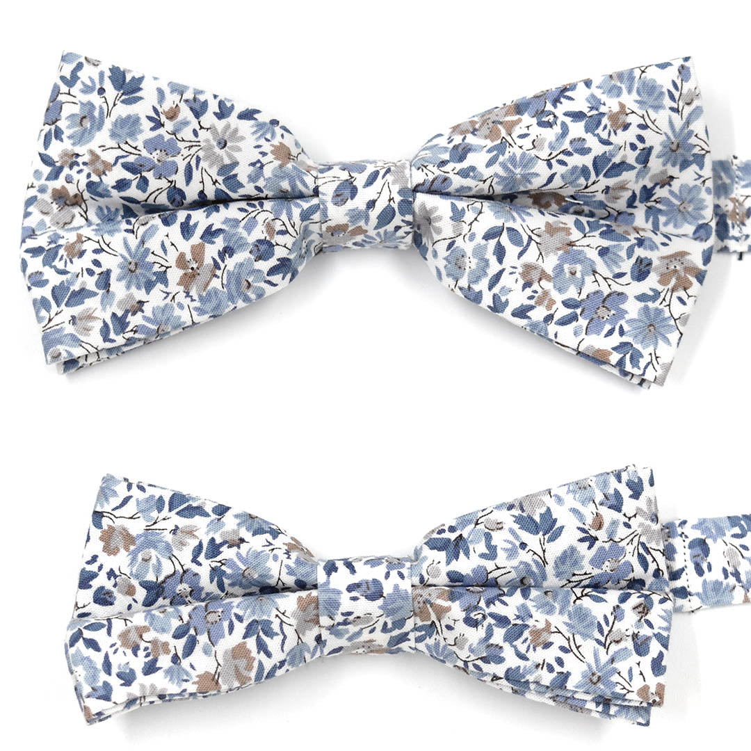 Floral Blue Mist Pre Tied Bow Tie
