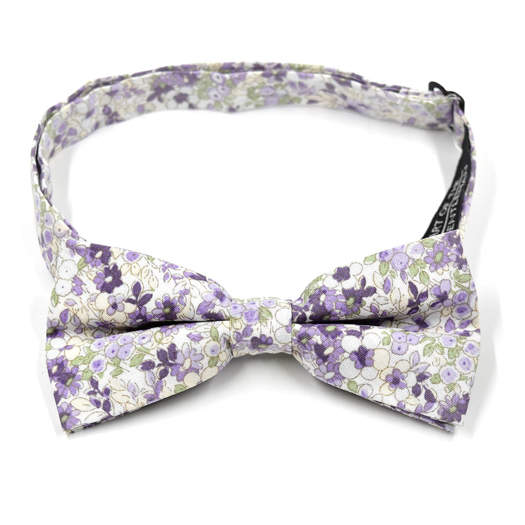 Floral Tahiti Lavender Pre Tied Bow Tie