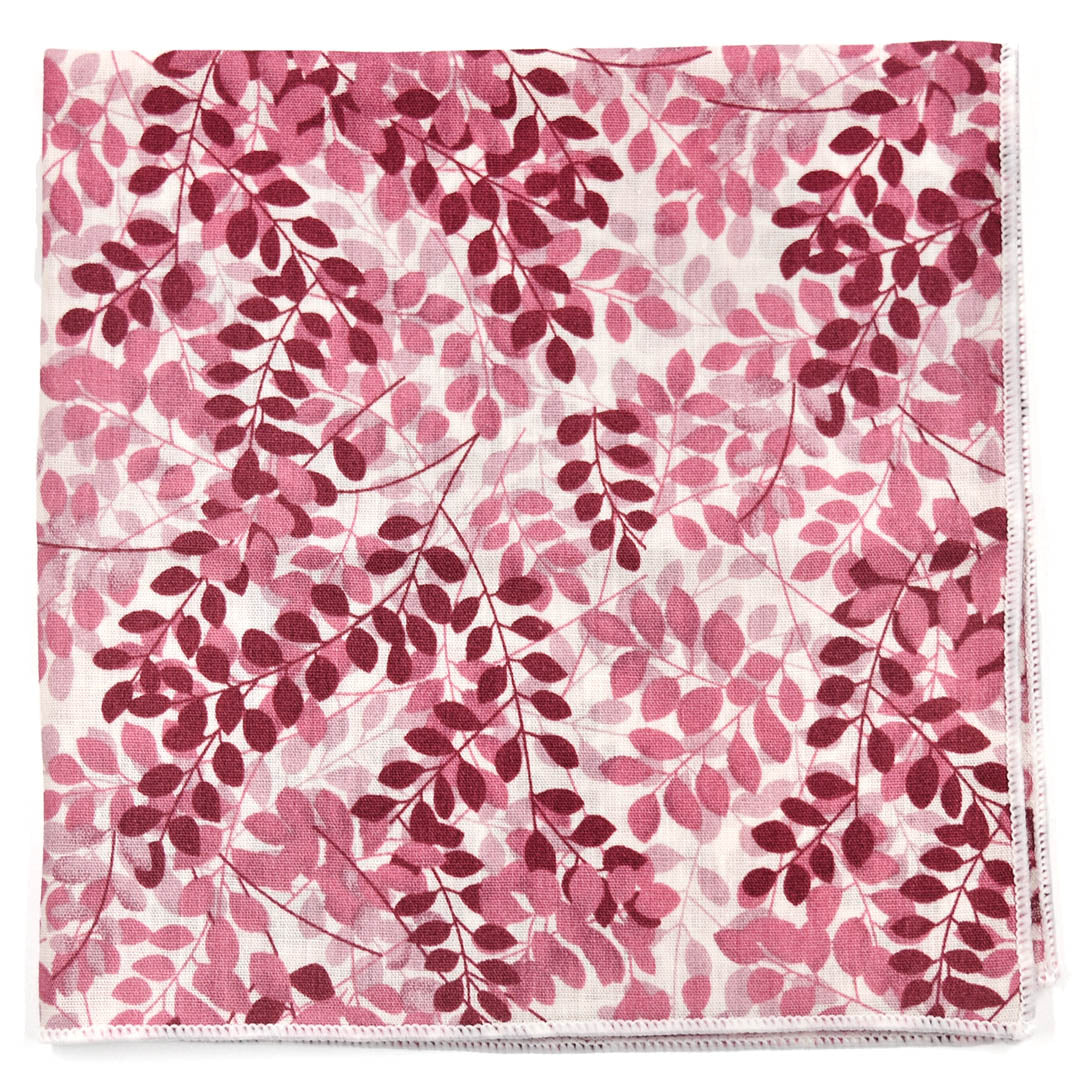 Floral Mauve Chianti Pocket Square