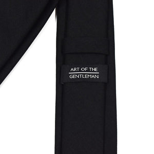 Herringbone Black Tie
