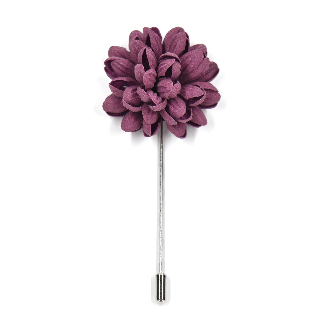 Lapel Pin Floral Hyacinth Buds Sangria