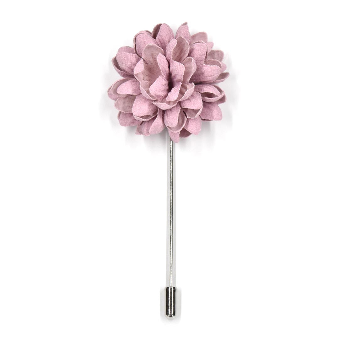 Pink hyacinth flower lapel pin