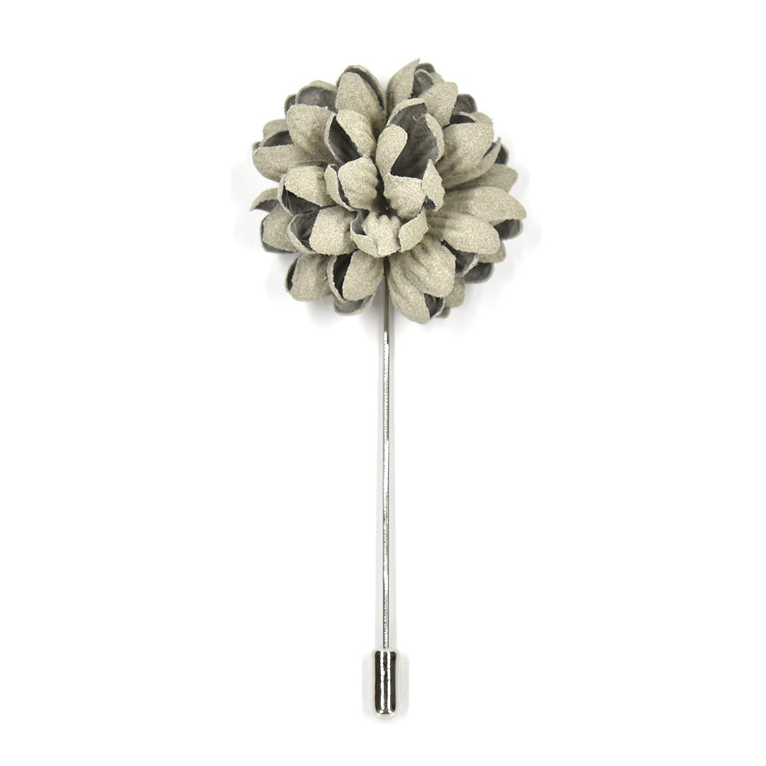 Flower sage green hyacinth lapel pin