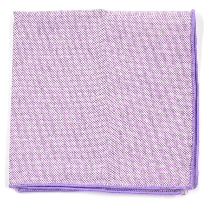 Solid purple pocket square