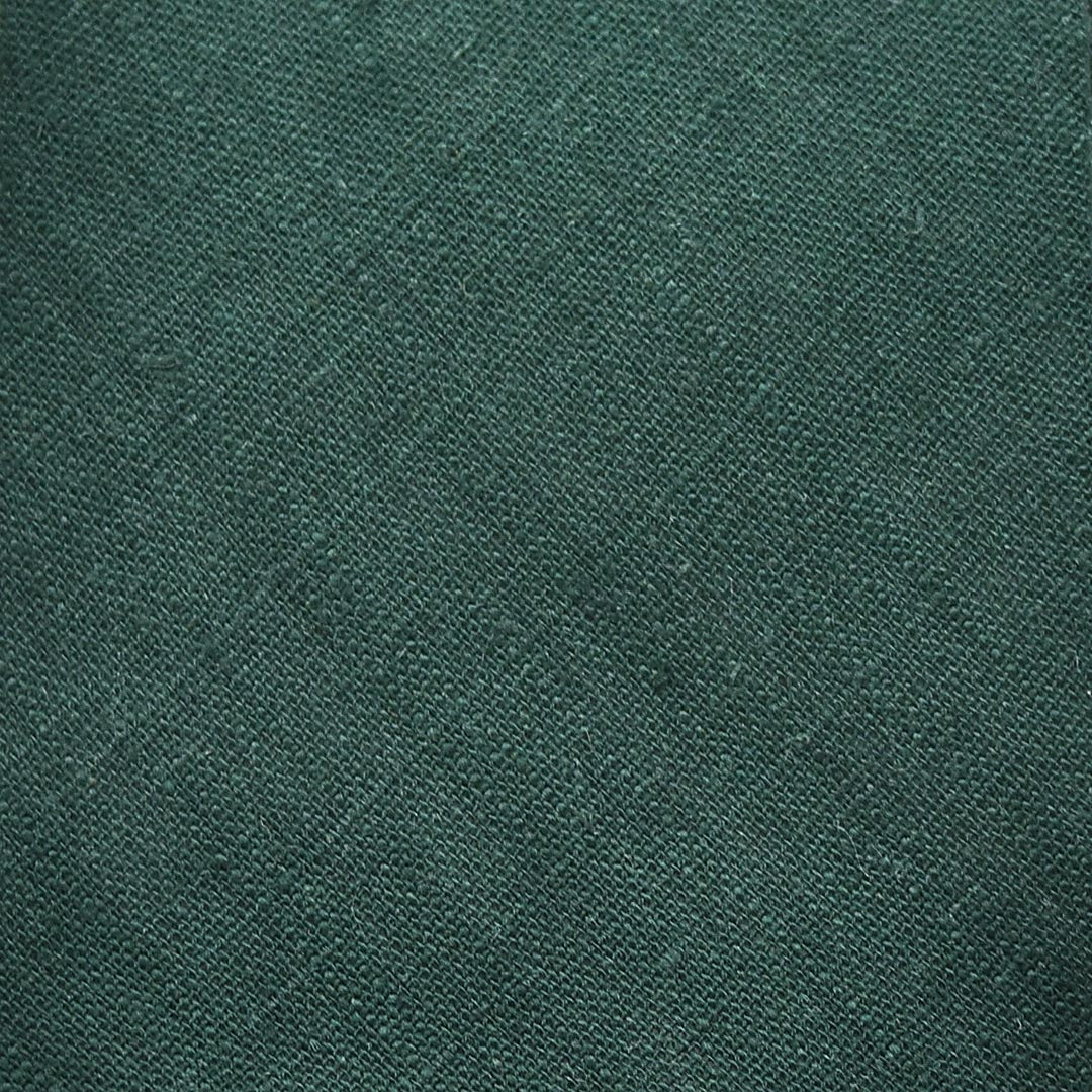 Detail view Linen Emerald Green Cotton Fabric