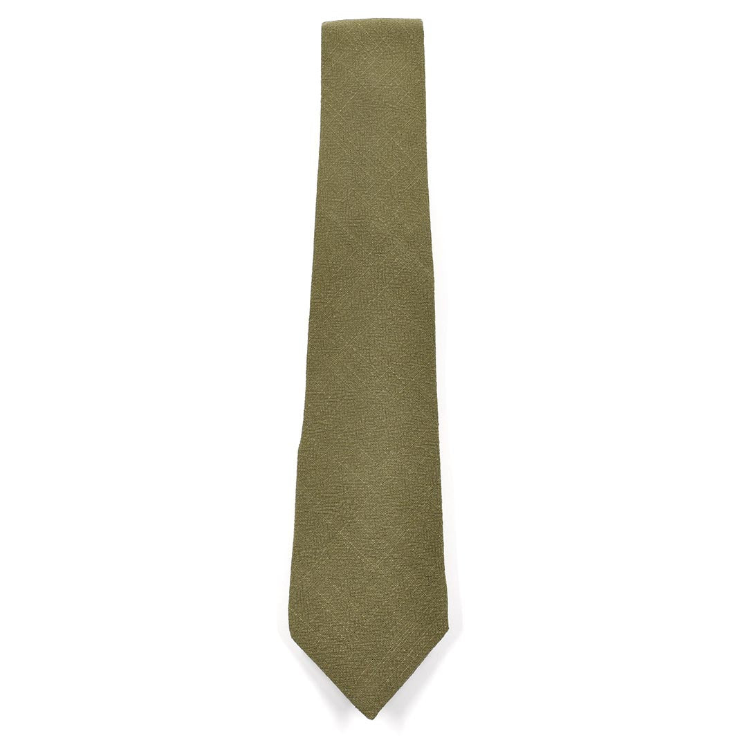 Martini Olive Green tie on a white background
