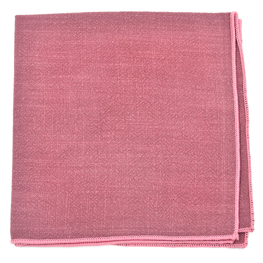 Linen Mauve Pocket Square