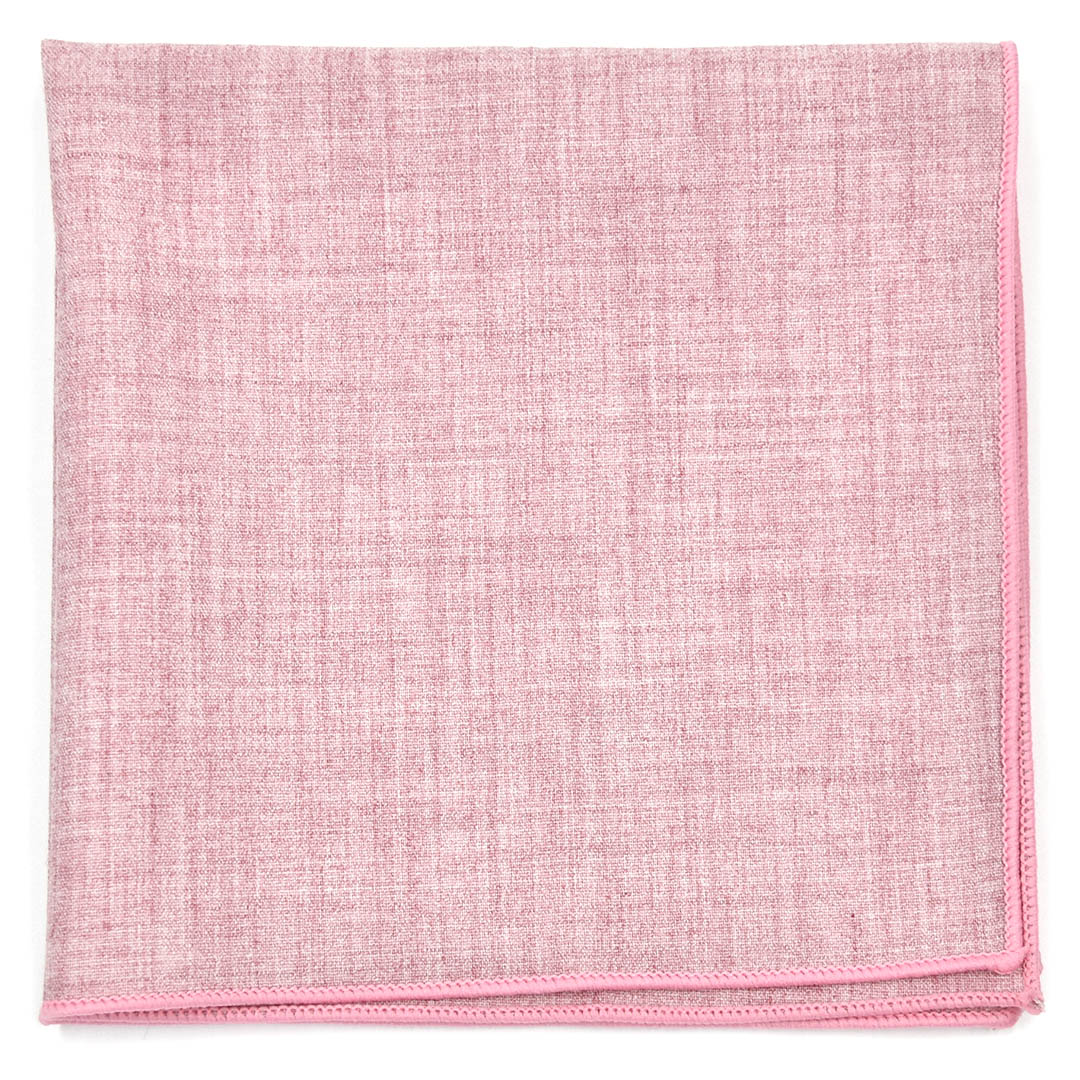 Linen Pink Pocket Square