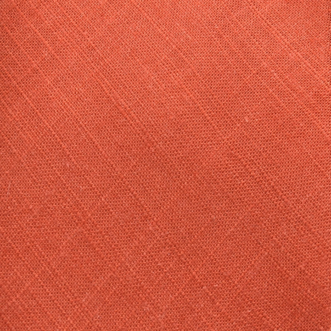 Linen Sienna Orage Detail Cotton Fabric