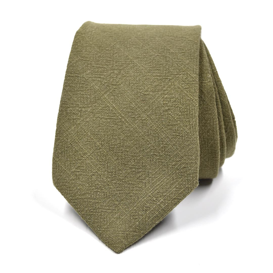 Martini Olive Green tie on a white background