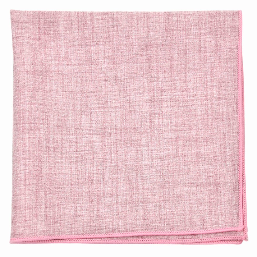 Linen Pink Pocket Square