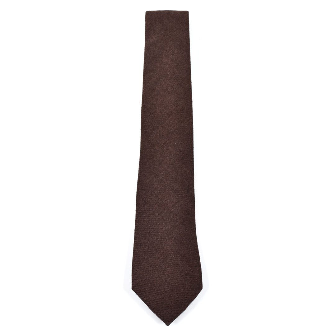 Mocha Brown tie on a white background