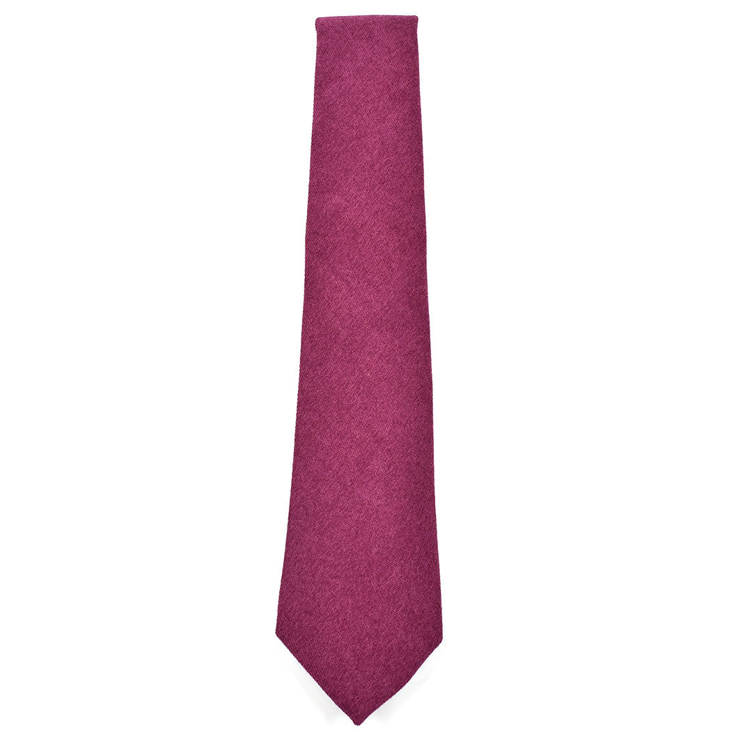 Mulberry necktie on a white background