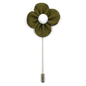 Pearl Floral Olive Lapel Pin