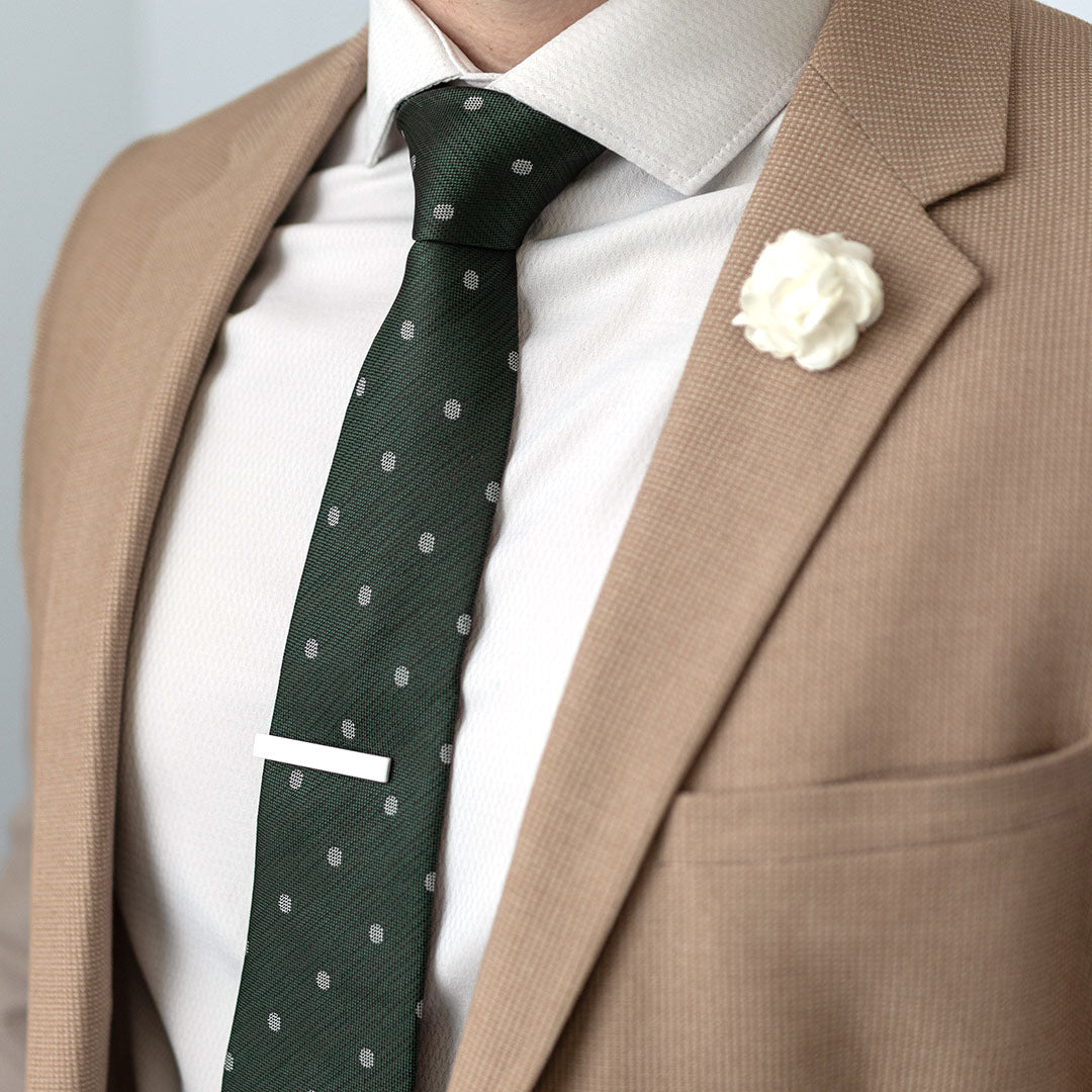 Polka Dot Downtown Green Tie