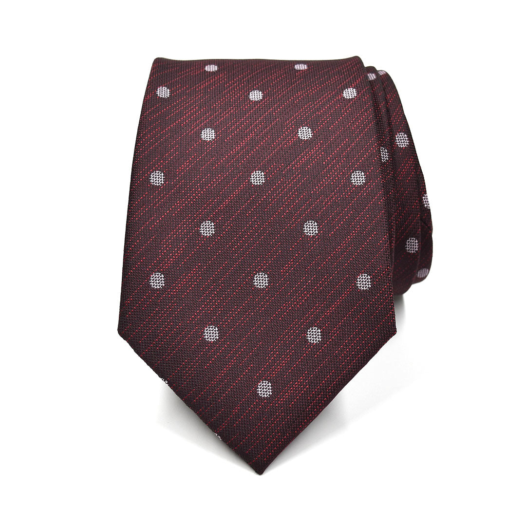 Polka Dot Downtown Red Tie