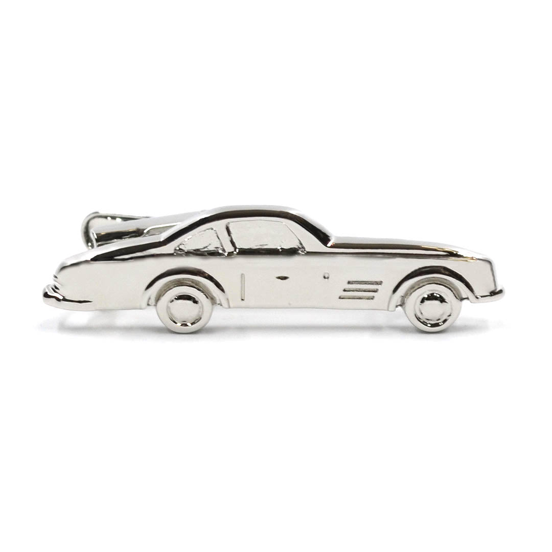 Tie bar silver old school racecar style